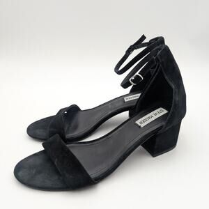 Steve Madden Irenee Heel Sandals Women's Ankle Strap Black Size US9.5M EU40